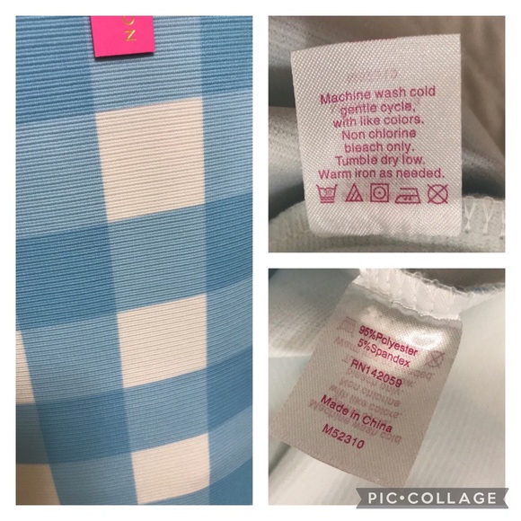 NWT Macbeth Collection Blue Gingham Check Barbie Dress - Picture 14 of 15